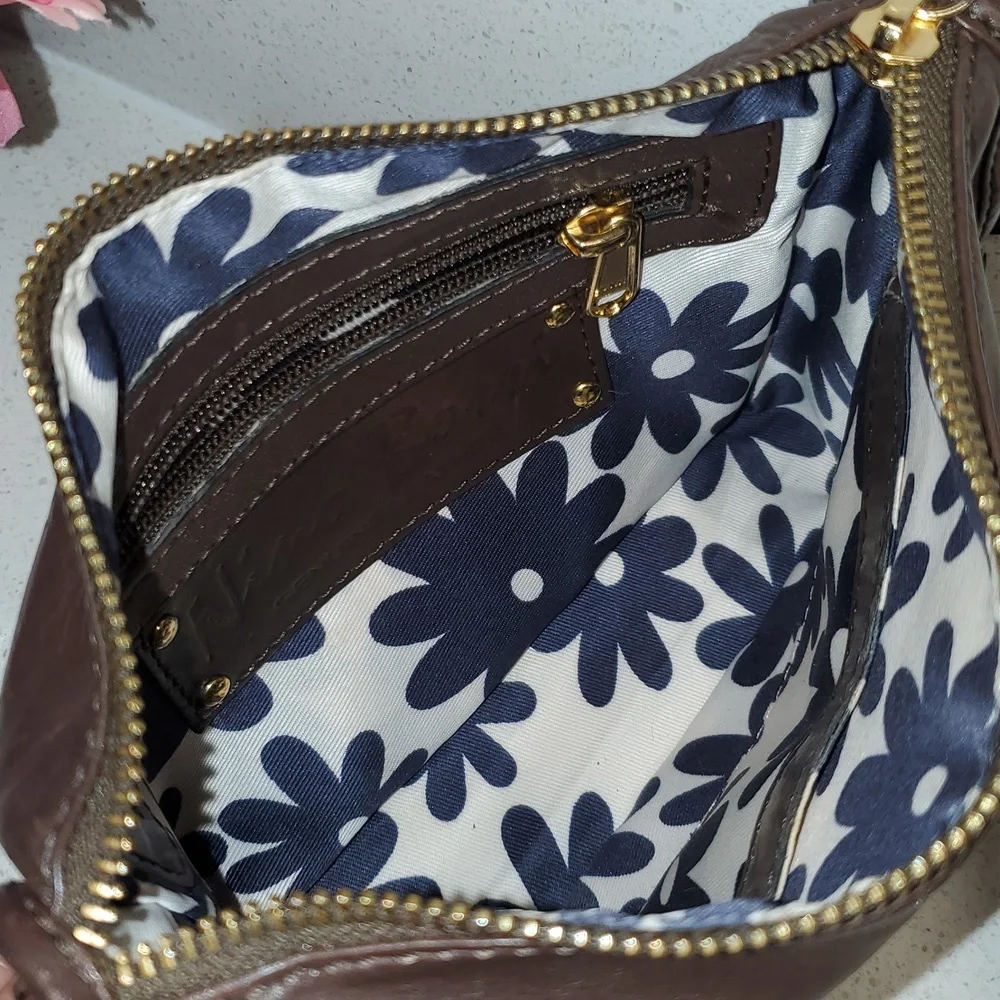 NINO BOSSI soft leather crossbody bag